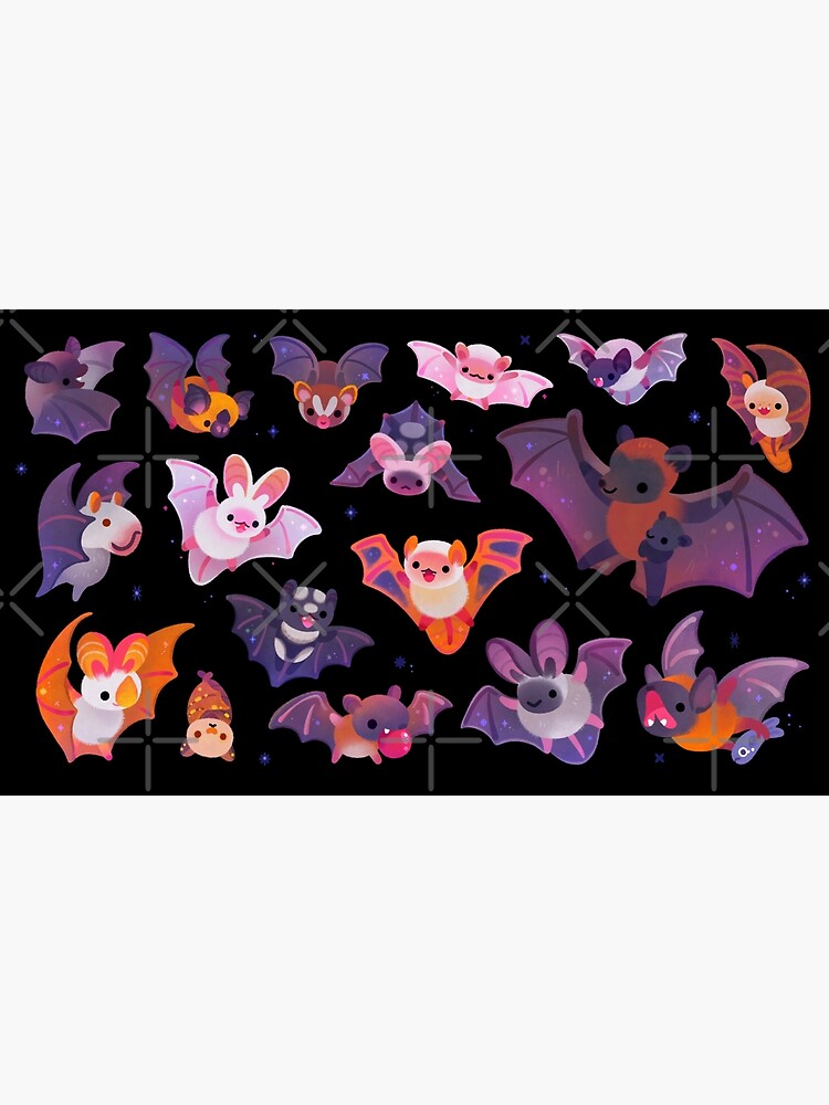 Thumbnail 2 of 2, Postcard, Bat - dark designed and sold by pikaole.