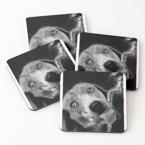 Item preview, Thirsty Dog - Realistic Portrait Drawing designed and sold by Azhley11.