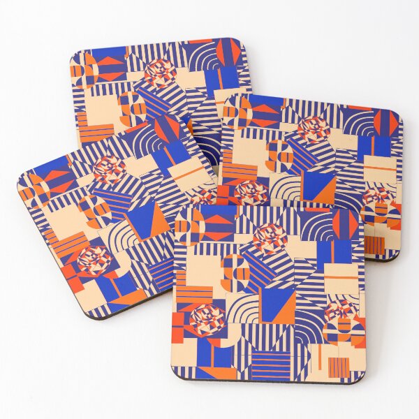 Item preview, bright geometric pattern designed and sold by AvotArt.