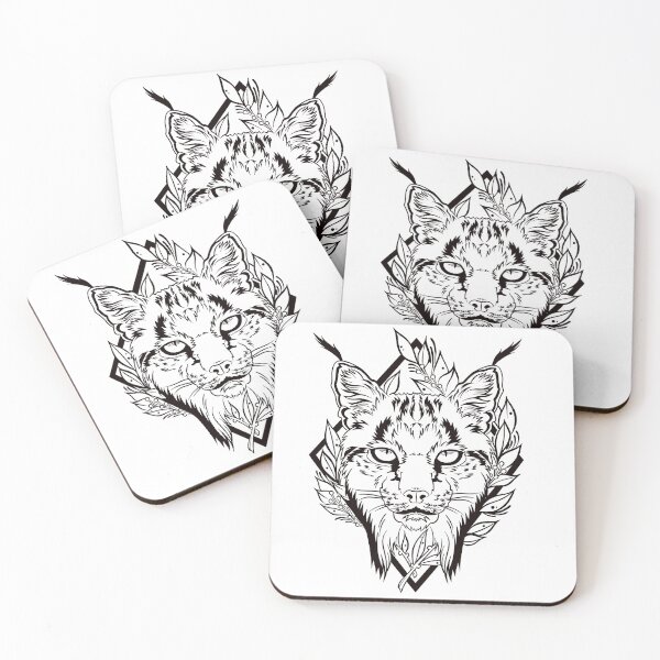 Item preview, Lynx tattoo designed and sold by Grace Curran.
