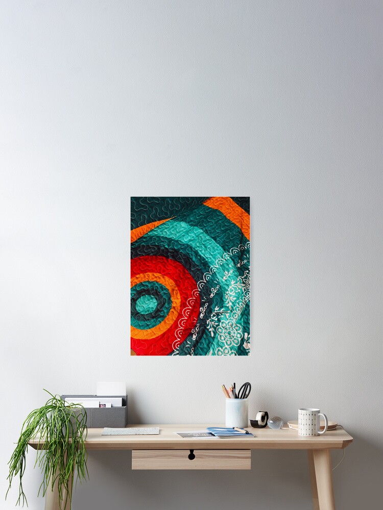 Thumbnail 2 of 3, Poster, Multicolor Circles designed and sold by Rheba77.