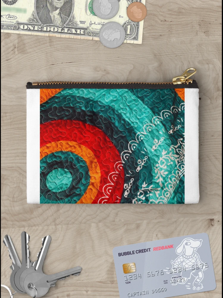 Thumbnail 3 of 4, Zipper Pouch, Multicolor Circles designed and sold by Rheba77.
