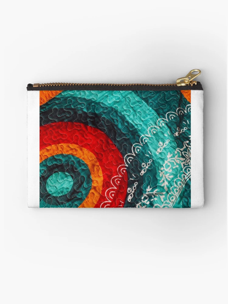Thumbnail 1 of 4, Zipper Pouch, Multicolor Circles designed and sold by Rheba77.