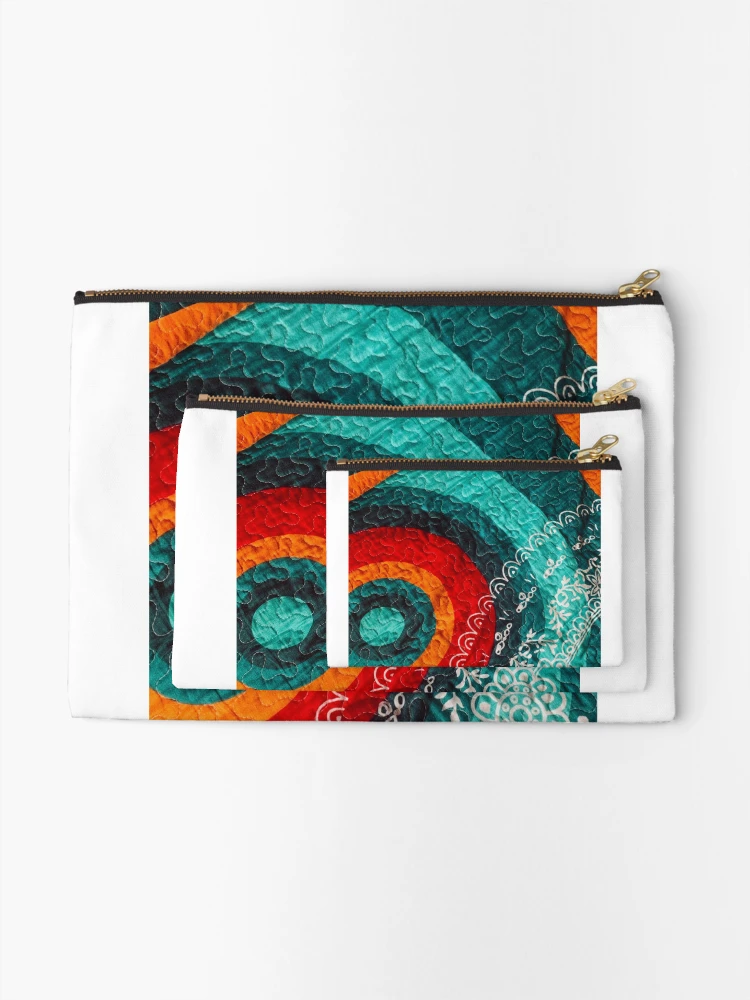 Thumbnail 2 of 4, Zipper Pouch, Multicolor Circles designed and sold by Rheba77.