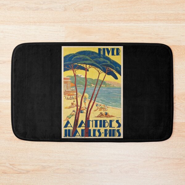 Item preview, retro classic Antibes Juan les Pins poster designed and sold by CorasPosters.