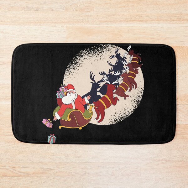 Item preview, Santa with Reindeers Christmas designed and sold by TurtleDojo.