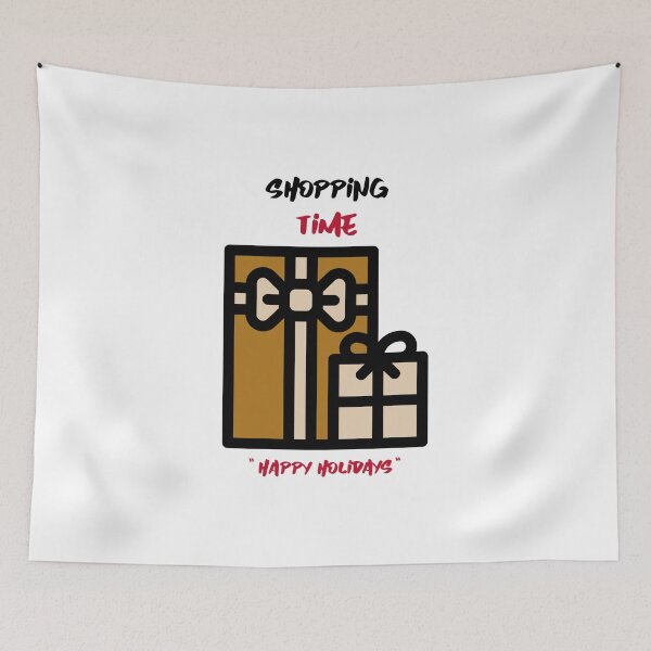 Item preview, Shopping Time "Happy Holidays" designed and sold by unikologo.