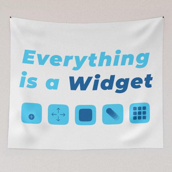 Item preview, Everything is a Widget - Flutter designed and sold by Mechashadow.