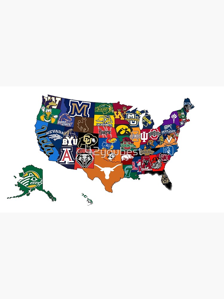 America baseball teams map Postcard for Sale by 42youbest