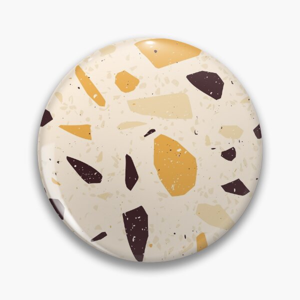 Item preview, Mustard Yellow and Brown Terrazzo Pattern designed and sold by thesnowwhyte.