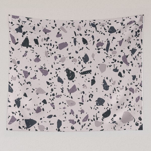 Item preview, Terrazzo Pattern in Purple and Navy Blue designed and sold by thesnowwhyte.