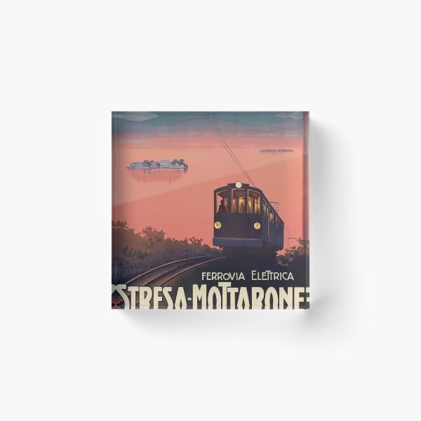 Item preview, retro classic Stresa Mottarone poster designed and sold by CorasPosters.