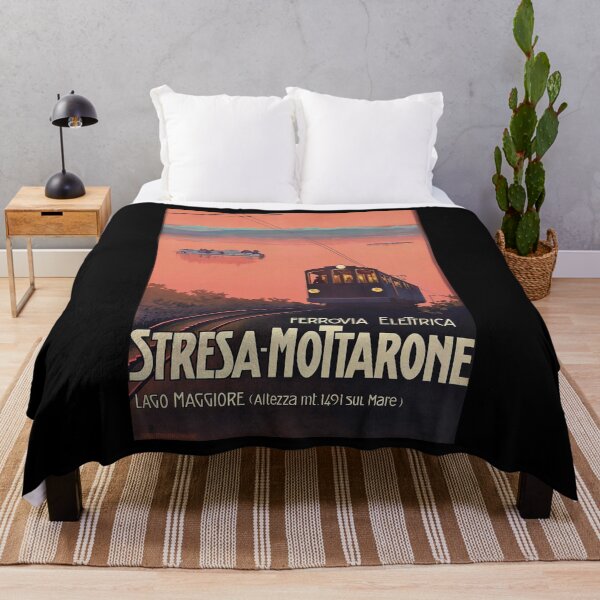 Item preview, retro classic Stresa Mottarone poster designed and sold by CorasPosters.