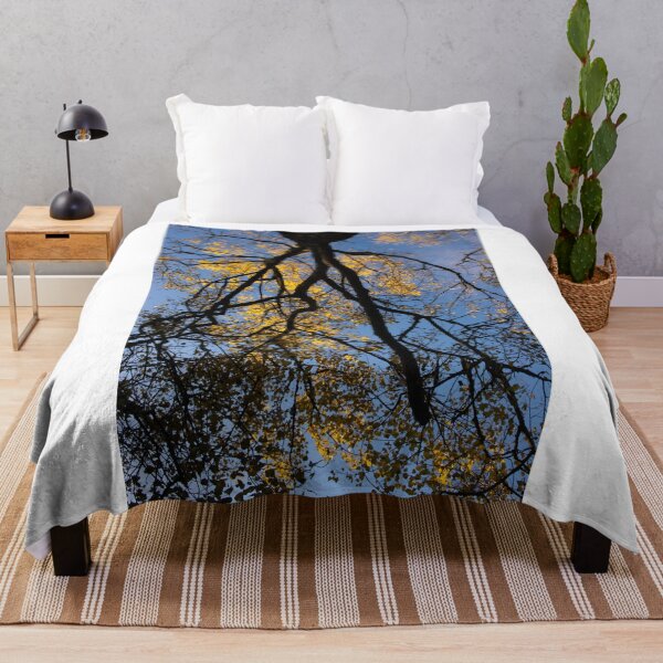 Item preview,  Yellows Poplar Oak Trees Portrait Full Frame Upward Centre Frame designed and sold by BadgerCastle.