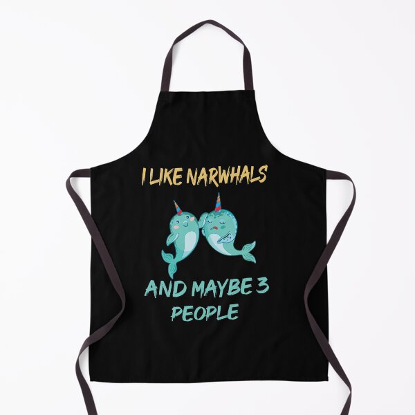 Item preview, I Like Narwhals and Maybe 3 People Cute Narwhal  designed and sold by LANANIL.