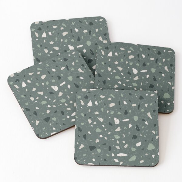 Item preview, Terrazzo Pattern in Green and White designed and sold by thesnowwhyte.