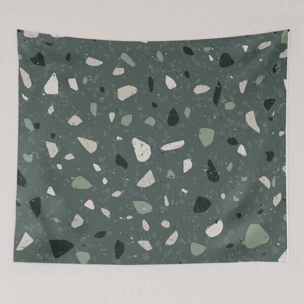 Item preview, Terrazzo Pattern in Green and White designed and sold by thesnowwhyte.