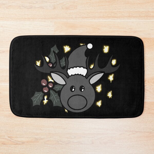 Item preview, Colorful Christmas caribou with holly and stars designed and sold by BV-creas.