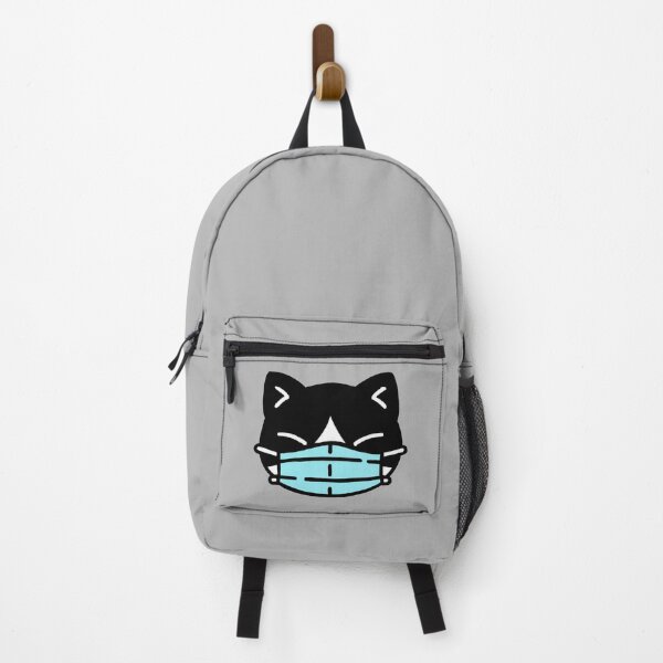 Item preview, Cute cartoon Black and white cat with mask designed and sold by adesignworld.