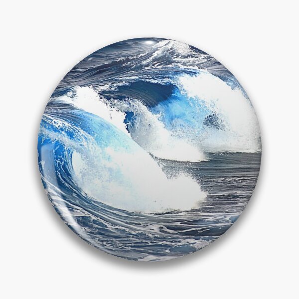 Item preview, Blue Waves Ocean Waves Crashing designed and sold by Paulele.