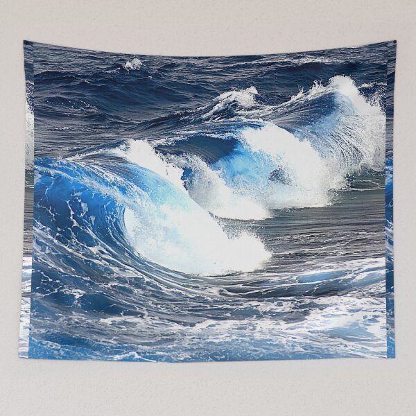 Item preview, Blue Waves Ocean Waves Crashing designed and sold by Paulele.