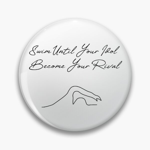 Item preview, swimming motivation quote designed and sold by PRINTED ..