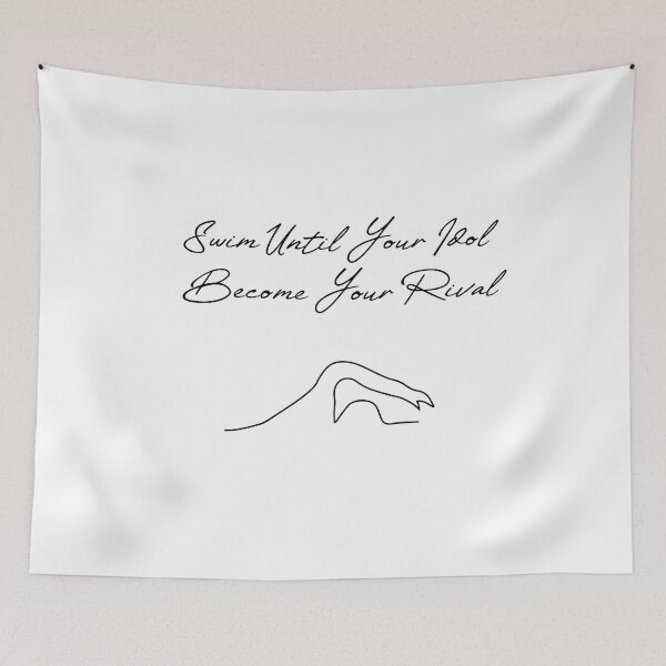 Item preview, swimming motivation quote designed and sold by PRINTED ..