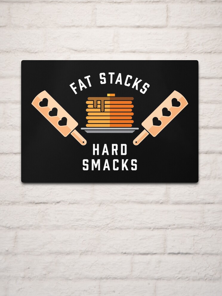 Thumbnail 2 of 4, Metal Print, Fat stacks, hard smacks designed and sold by penandkink.