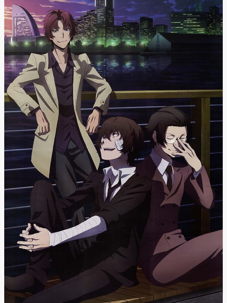 Dazai Oda And Ango Art Board Print By Milkuvvay Redbubble
