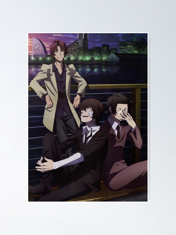 Dazai Oda And Ango Poster By Milkuvvay Redbubble