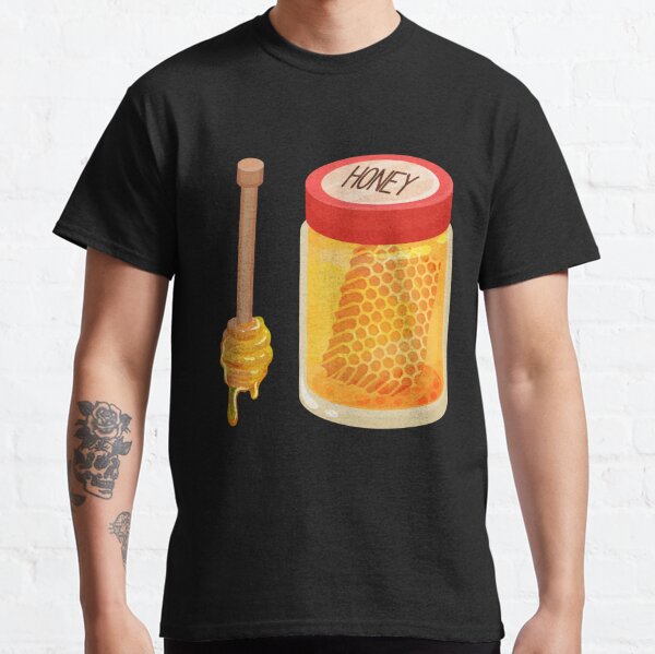 Premium Vector | Set healthy honey graphic linear elements honey jar honey  dipper chamomile flowers