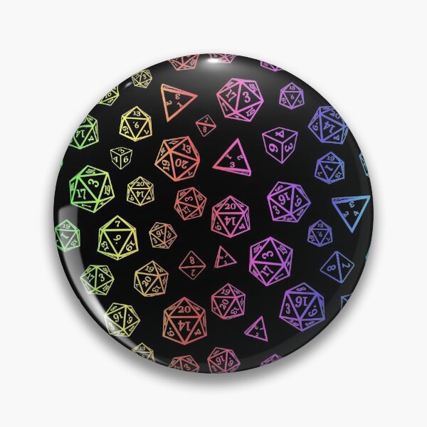 Item preview, Rainbow D20 Roleplaying Game Dice Pattern designed and sold by Creacats.