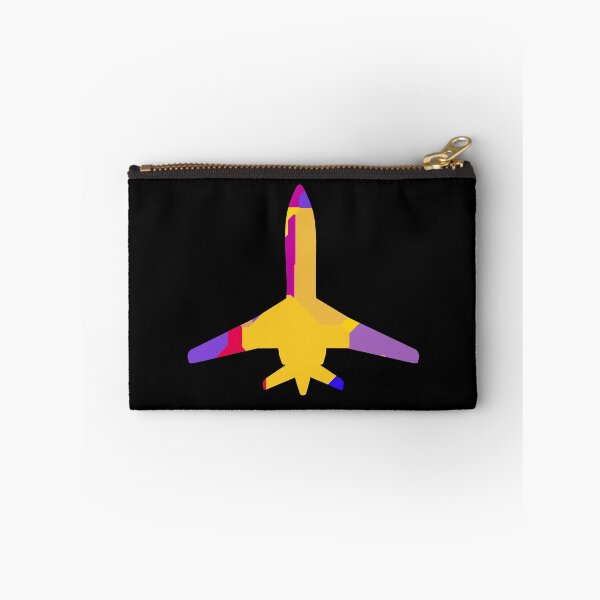 Item preview, Colorful silhouette of a commercial airplane taking off designed and sold by MIRO3D.