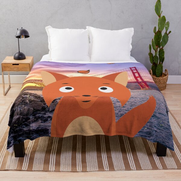 Item preview, Fox at the Golden Gate Bridge designed and sold by MaxnGeorge.