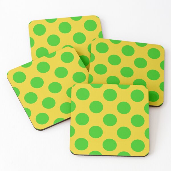 Item preview, Green and yellow Polka Dots designed and sold by AxeLeon Patterns.