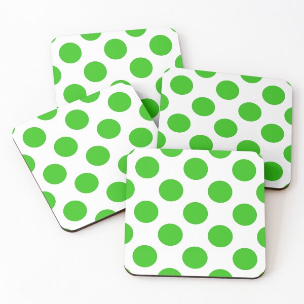 Item preview, Green and white Polka Dots designed and sold by AxeLeon Patterns.