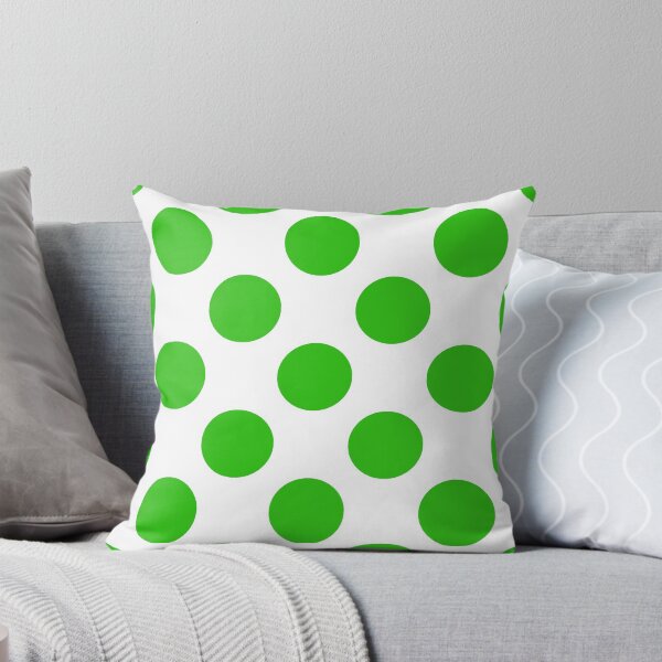 Item preview, Green and white Polka Dots designed and sold by AxeLeon Patterns.