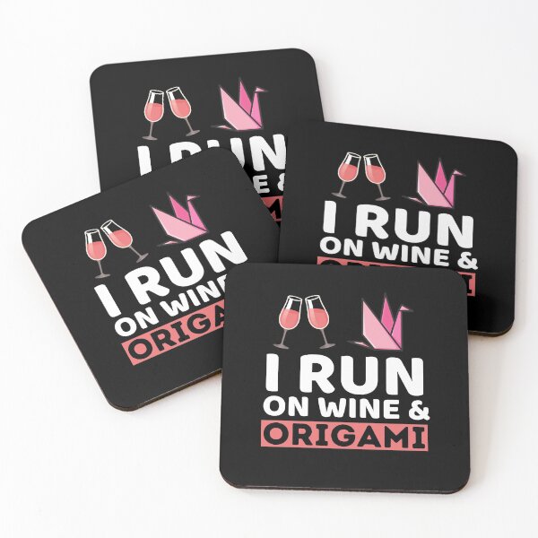 Item preview,  I Run On Wine & Origami designed and sold by bifkee19.