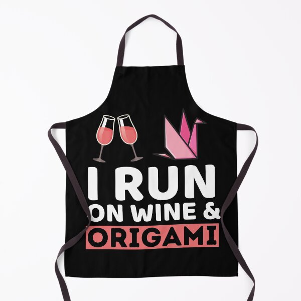 Item preview,  I Run On Wine & Origami designed and sold by bifkee19.