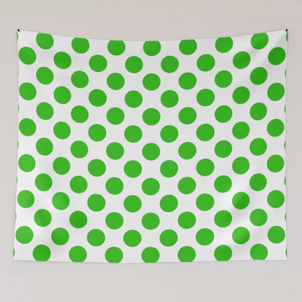 Item preview, Green and white Polka Dots designed and sold by AxeLeon Patterns.