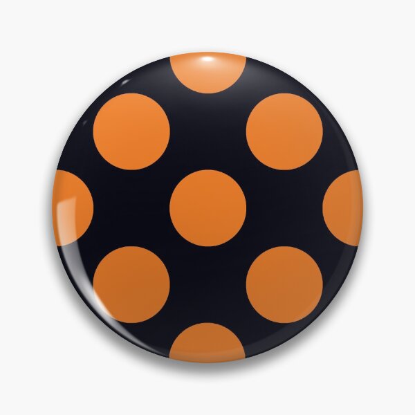 Item preview, Orange and Black Polka Dots designed and sold by AxeLeon Patterns.