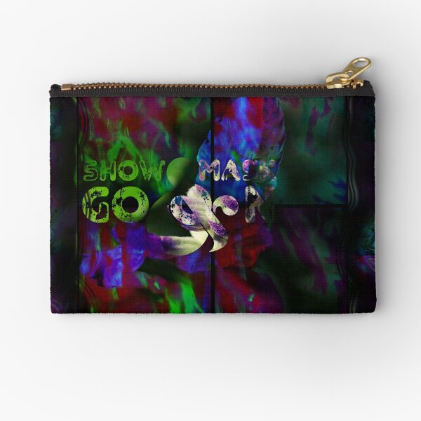 Show Mask Go On_floral Zipper Pouch