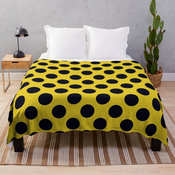Item preview, Black over Yellow Polka Dots designed and sold by AxeLeon Patterns.
