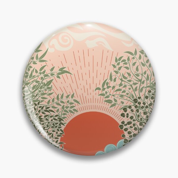 Item preview, Retro sunrise seascape designed and sold by AnnArtshock.