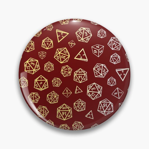 Item preview, Royal Red d20 Roleplaying Game Dice Pattern designed and sold by Creacats.