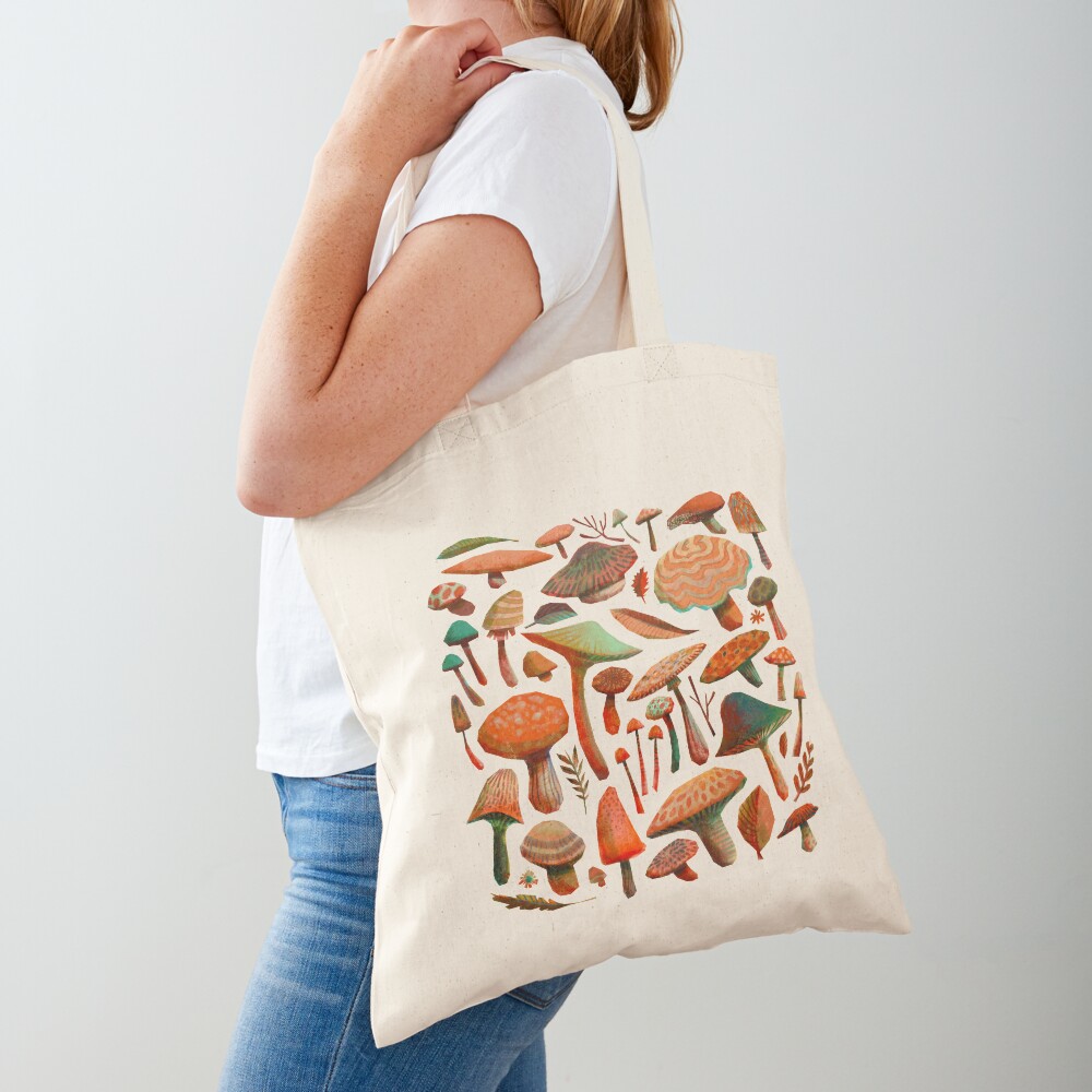 Mushroom Picking Tote Bag