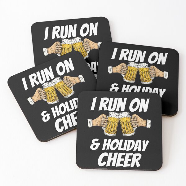 Item preview, I run on beer and holiday cheer, Funny christmas gift designed and sold by KOOL Studio.