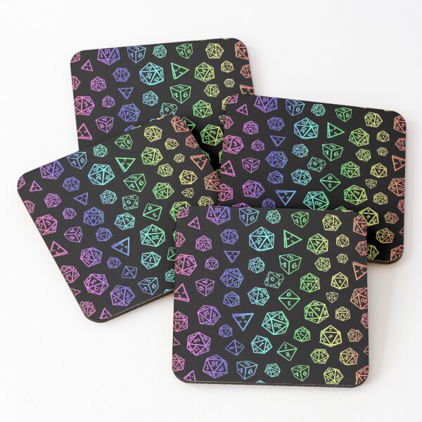 Item preview, Rainbow D20 Roleplaying Game Dice Pattern designed and sold by Creacats.