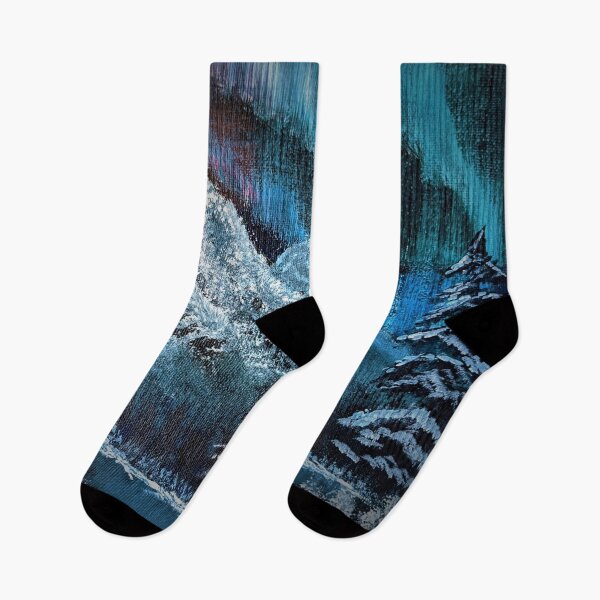 Item preview, Beautiful Northern Lights over the Mountains designed and sold by Graykat.