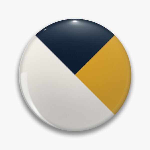 Item preview, Tricolor Geometry Navy Yellow designed and sold by La Chic.
